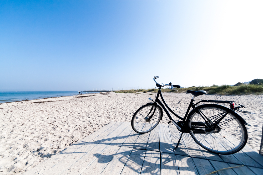 Dänemark Radfahren Strand