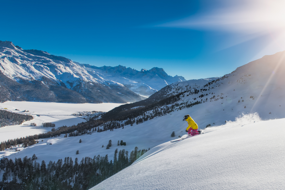 Ski fahren in St. Moritz